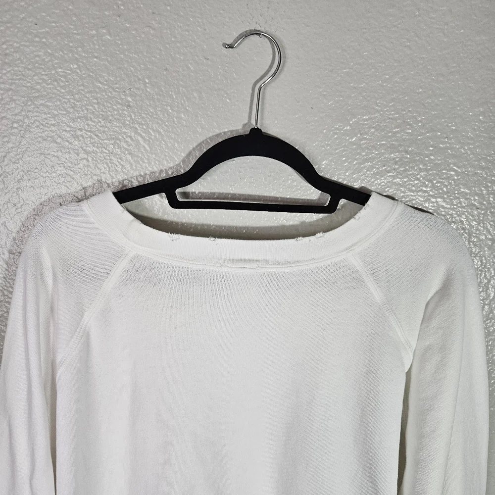 I.S.M.B.S. Essential White Sweatshirt Hand Embroidered Tahoe Size M/L - Picture 9 of 14